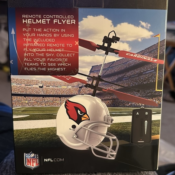 Brand New Arizona Cardinals NFL Remote Controlled Helmet Flyer - Picture 2 of 2